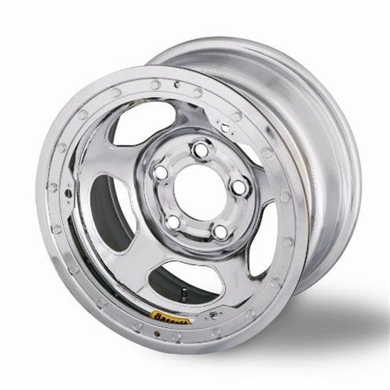 Bassett 50L54CL 15X10 Inertia 5x5 4" BS Chrome Beadlock Wheel