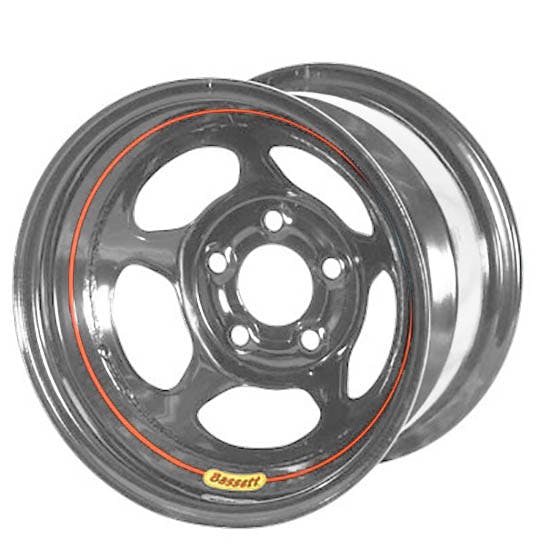 Bassett 50LF3 15X10 Inertia 5x4.5 3 In Backspace Silver Wheel