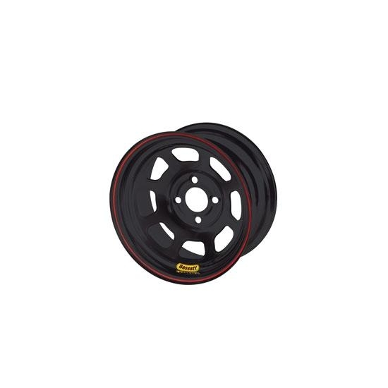 Bassett 50ST5 15X10 D-Hole Lite 4x4.5 5 In. Bckspc Black Wheel