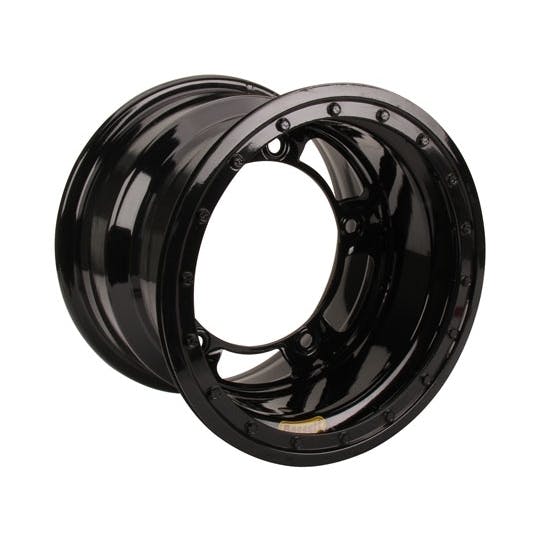 Bassett 52SR4L 15X12 Wide-5 4 Inch BS Black Beadlock Wheel