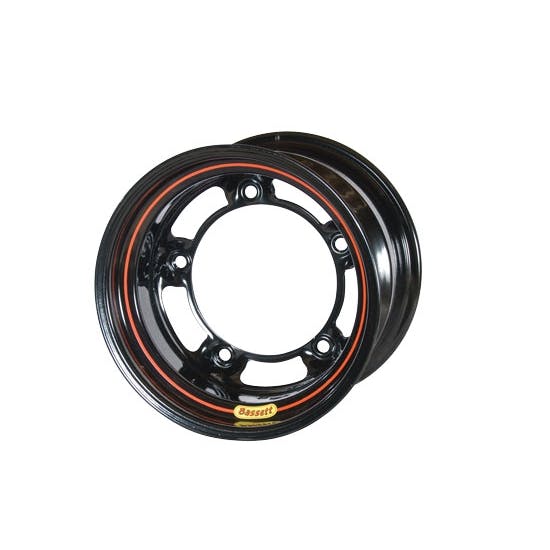 Bassett 52SR65B 15X12 Wide-5 6.5 Inch BS Black Beaded Wheel