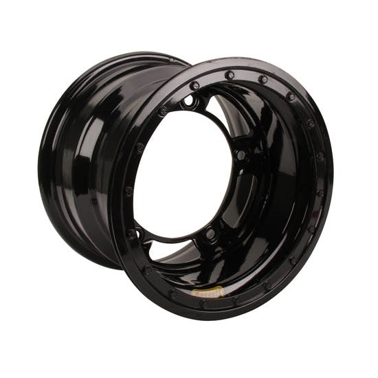 Bassett 53SR4L 15X13 Wide-5 4 Inch BS Black Beadlock Wheel