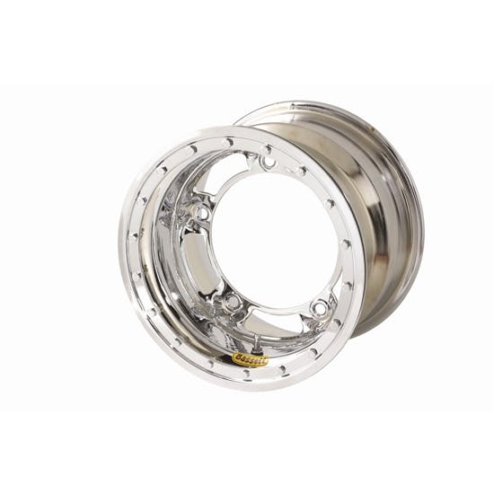 Bassett 54SR4CL 15X14 Wide-5 4 Inch BS Chrome Beadlock Wheel