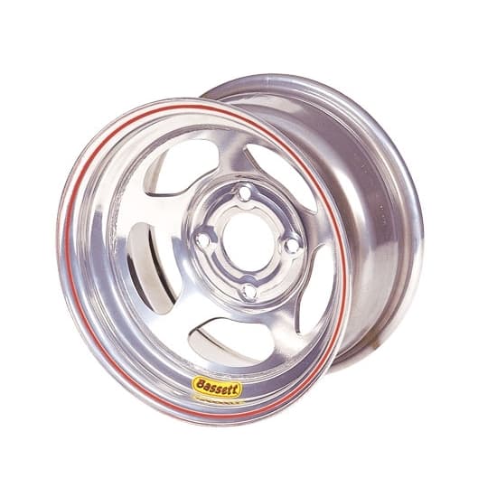Bassett 57AC3S 15X7 DOT Inertia 5x4.75 3 In Bckspc Silver Wheel