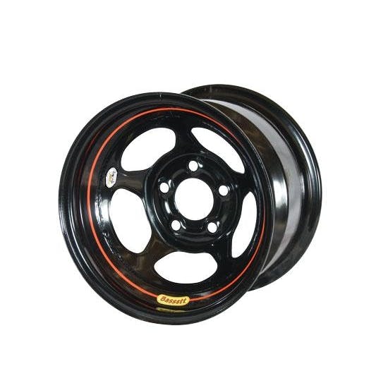 Bassett 58A51W 15X8 Inertia 5x5 1 In BS Wissota Black Wheel