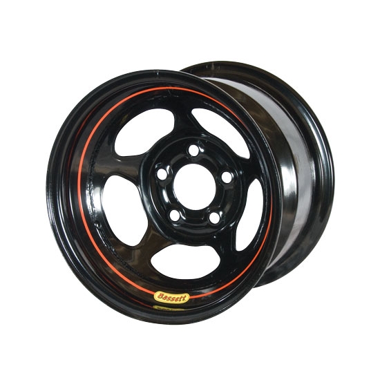 Bassett 58A51 15X8 Inertia 5x5 1" Backspace Black Wheel
