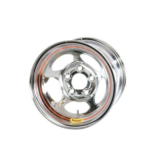 Bassett 58A54WC 15X8 Inertia 5x5 4 In BS Wissota Chrome Wheel