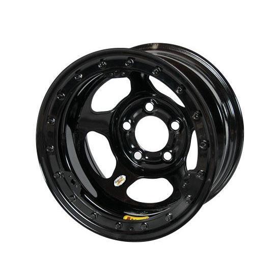 Bassett 58AC4WL 15X8 Inertia 5on4.75 4 BS Wissota Black Beadlock Wheel