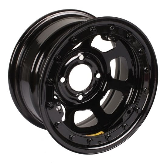 Bassett 58DH3L 15X8 D-Hole 4x100 mm 3 In BS Black Beadlock Wheel