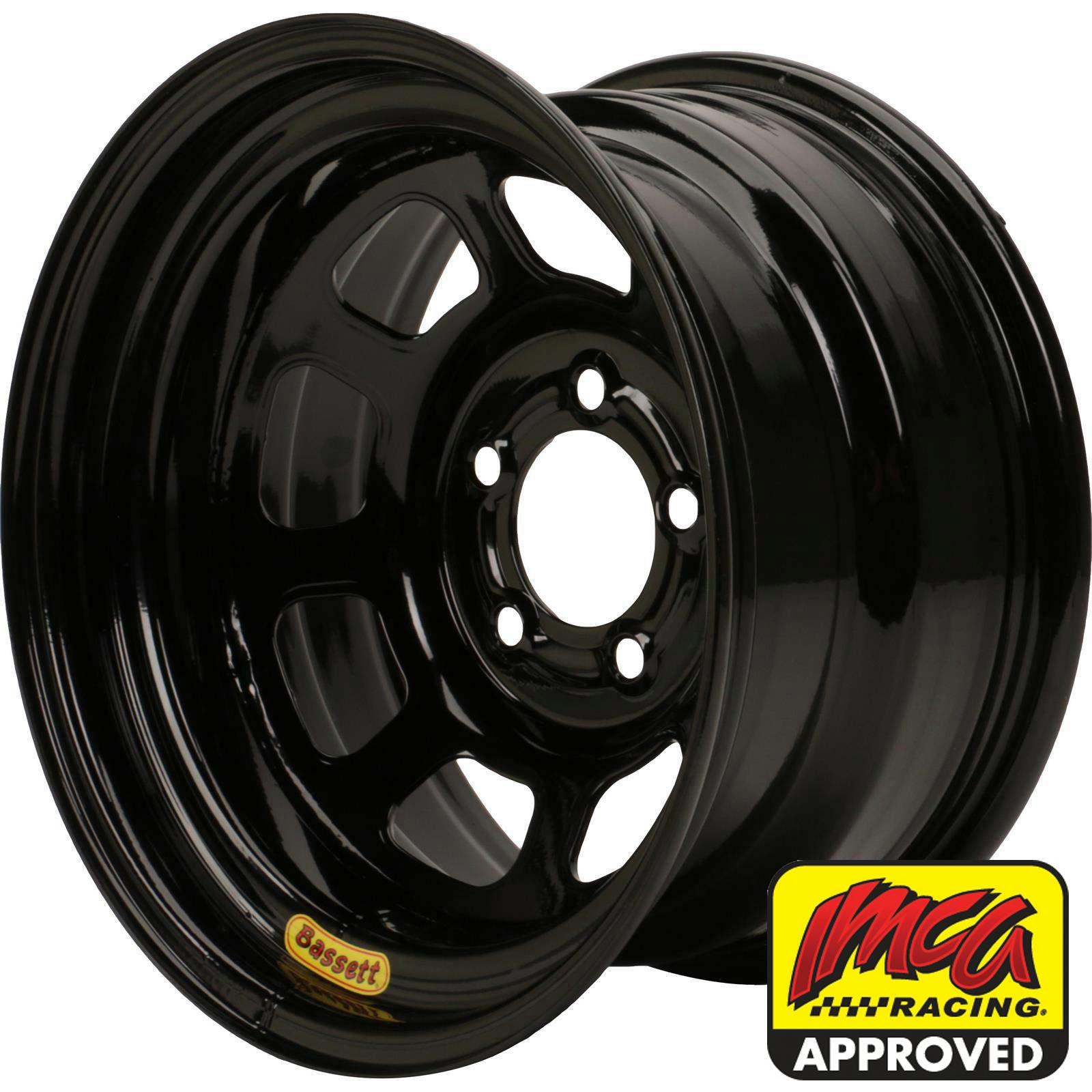 Bassett 958I52B 15X8 Excel D-Hole 5x5 2 In BS IMCA Black Wheel