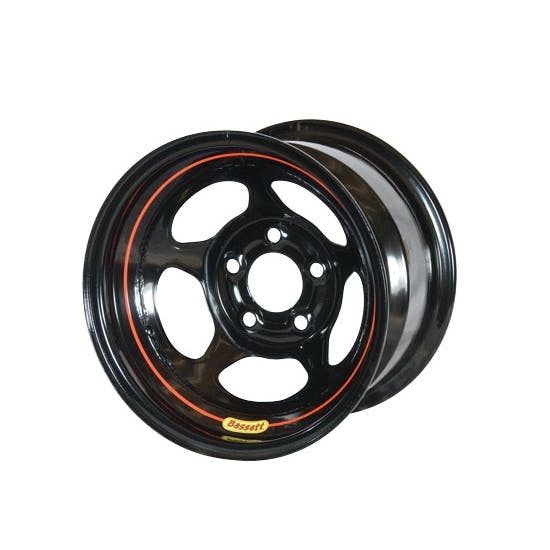 Bassett D58AJ35 15X8 DOT Inertia 5x5.5 3.5 In Bckspc Black Wheel
