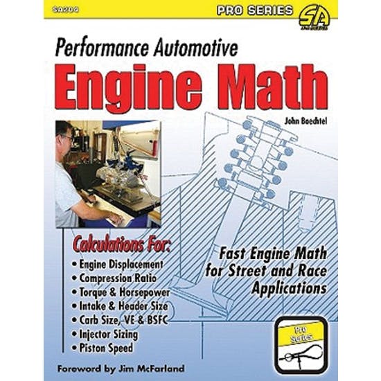 CarTech SA204 Performance Automotive Engine Math Manual Book