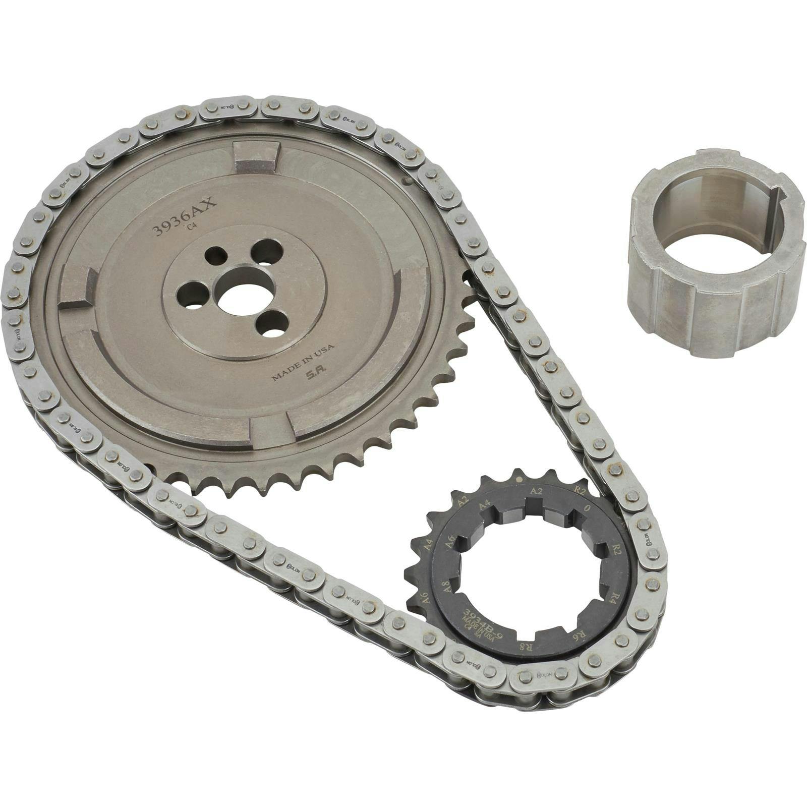 LS SIngle Roller Billet Timing Set, 3 Bolt, 4 Sensors