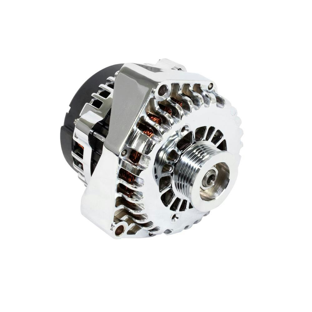GM AD244 Chrome LS Alternator | High Output 220 Amp