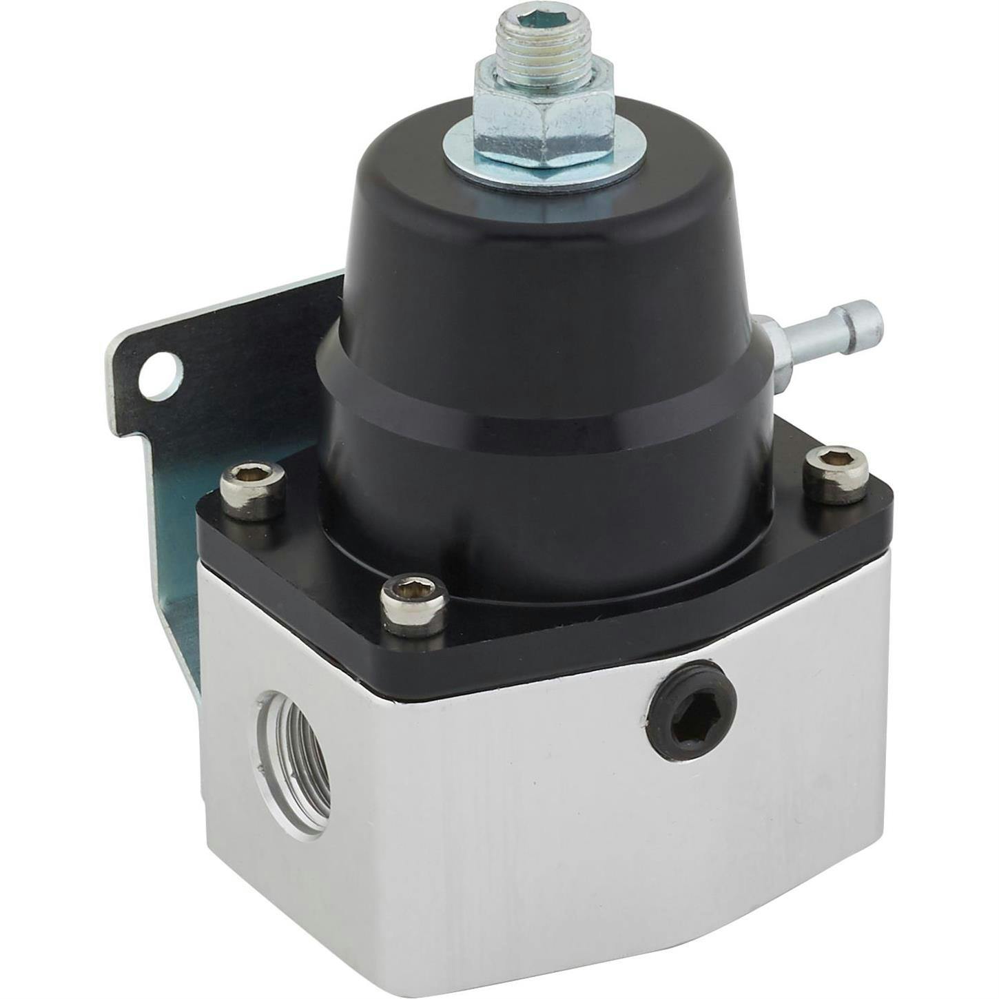 40-75 PSI Billet Aluminum Fuel Pressure Bypass Regulator, Black