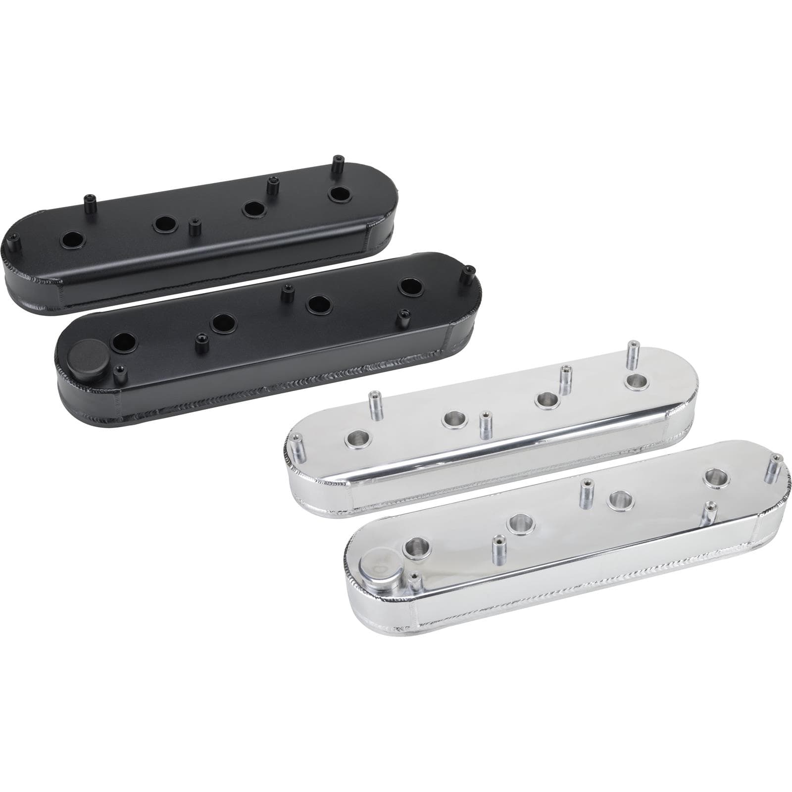 Fabricated Aluminum Valve Covers w/ Coil Mounts, GM LSX