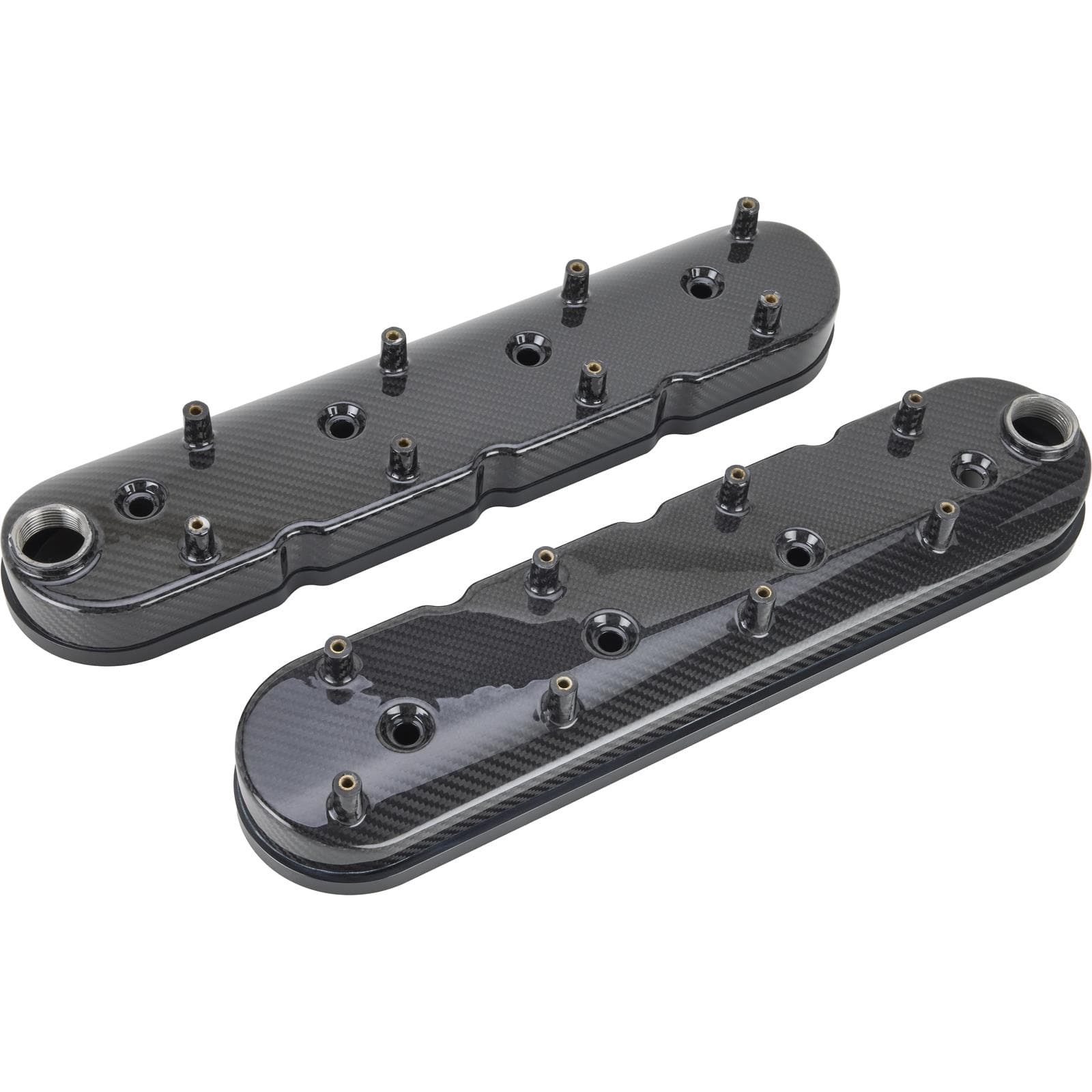 GM LS Gen III IV Black Carbon Fiber Valve Covers, Pair