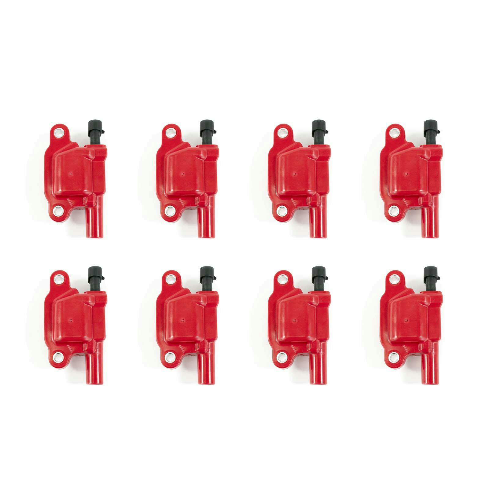 2005-2018 LS High Performance Ignition Coils, Set Of 8, Red