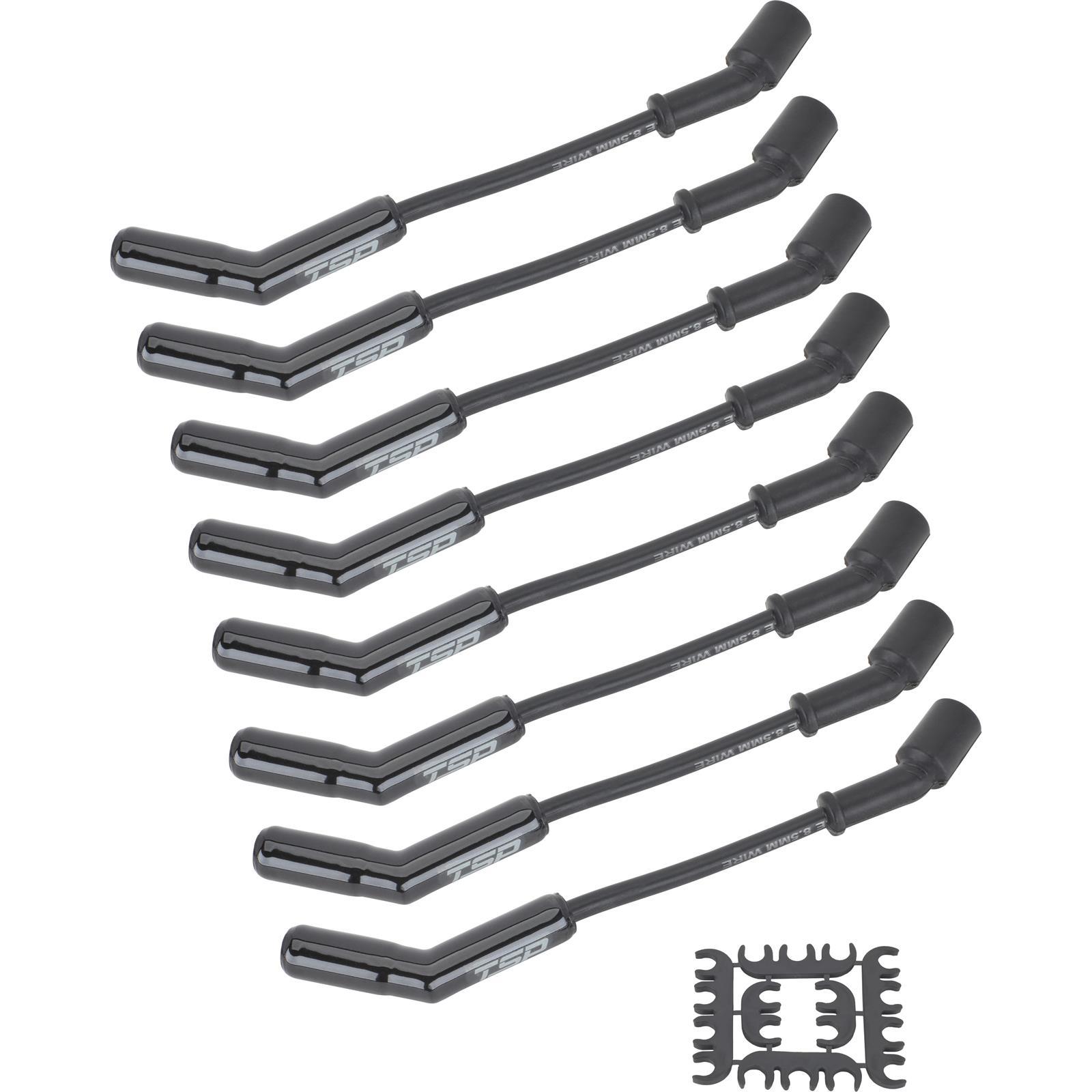 8.5mm LS Spark Plug Wire Set, 135 Degree Boots, 9-3/4 Inch