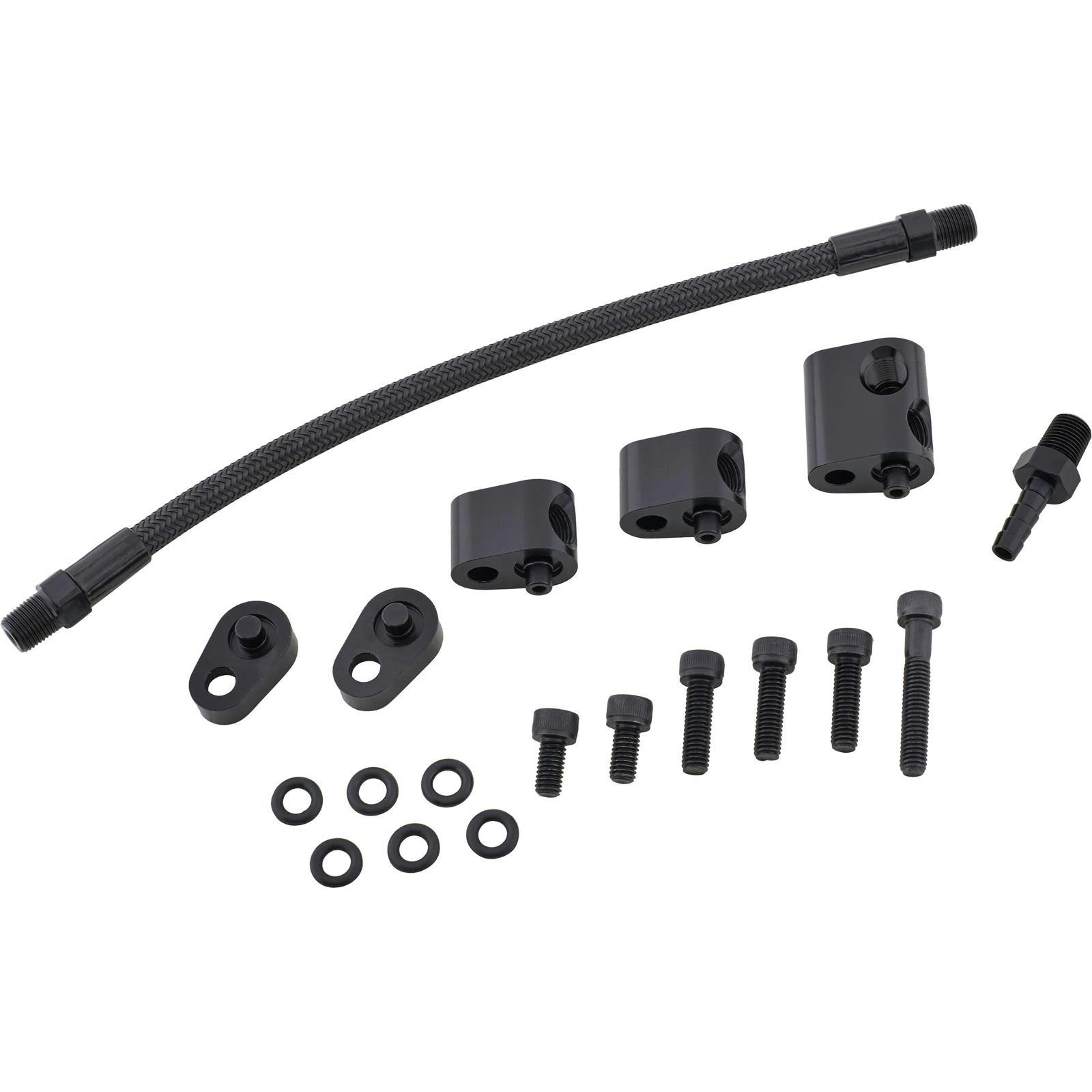 Speedway Motors LS Steam Vent Kit, Black