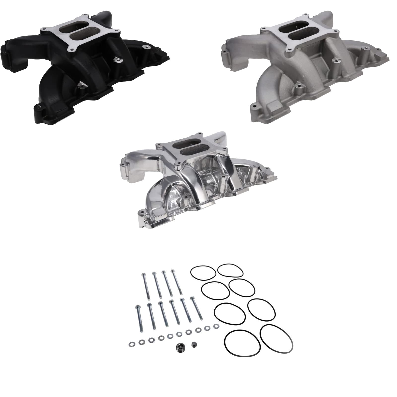 GM LS Rectangle Port Carbureted Dual Plane Alu. Intake Manifold