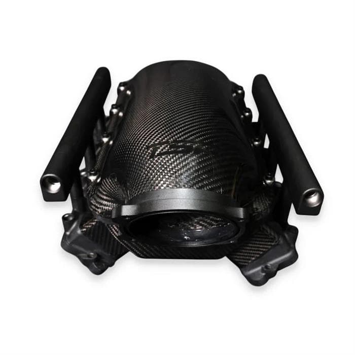 GM LS Gen 4 Rectangle Port Carbon Fiber Low-Rise Intake Manifold