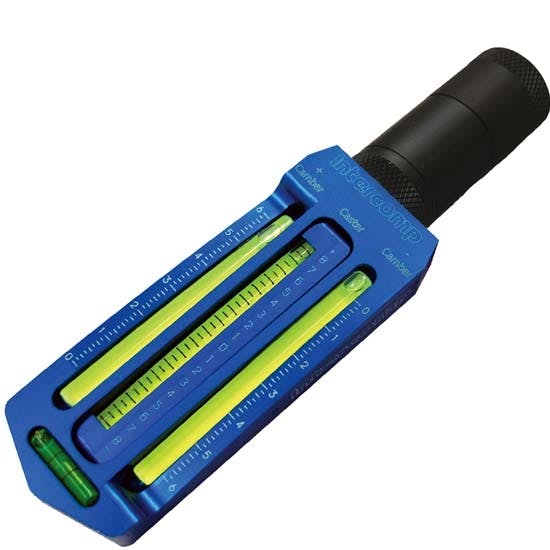 Intercomp 102040 Billet Kart Bubble Caster/Camber Gauge With 5/8 Inch Adapter