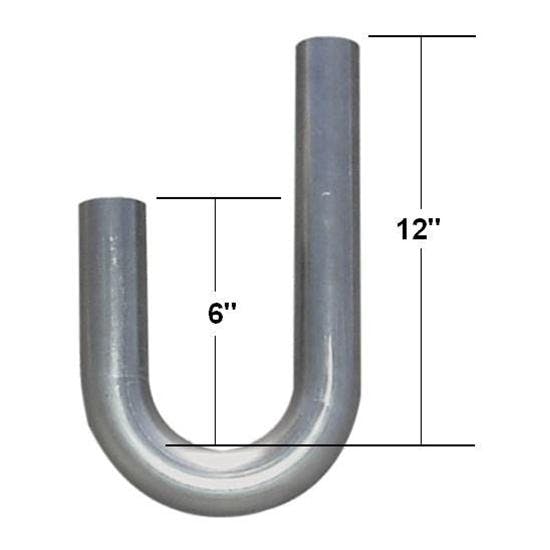 Dynatech® 794-60205 Mild Steel Mandrel J-Bend Pipe, 2 Inch