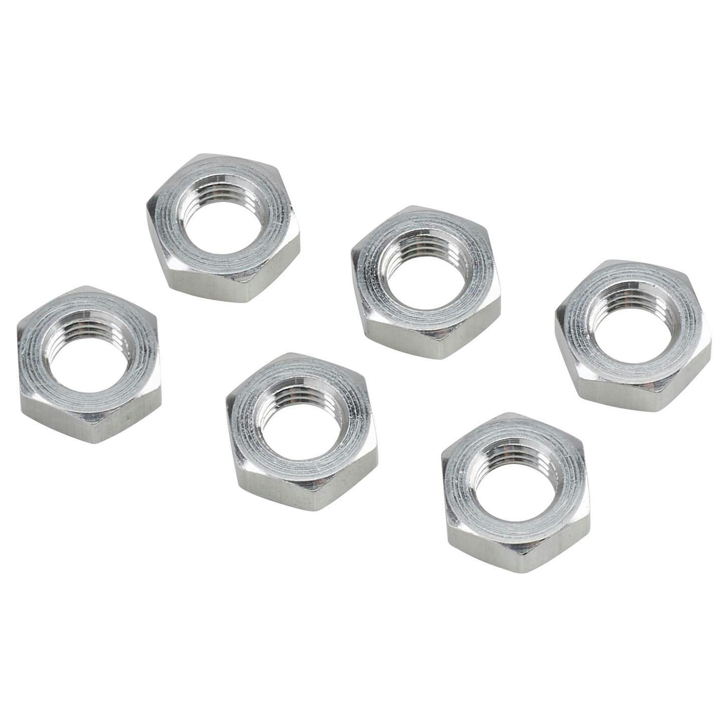 Aluminum Jam Nuts, 5/16-24 RH, Pack/6