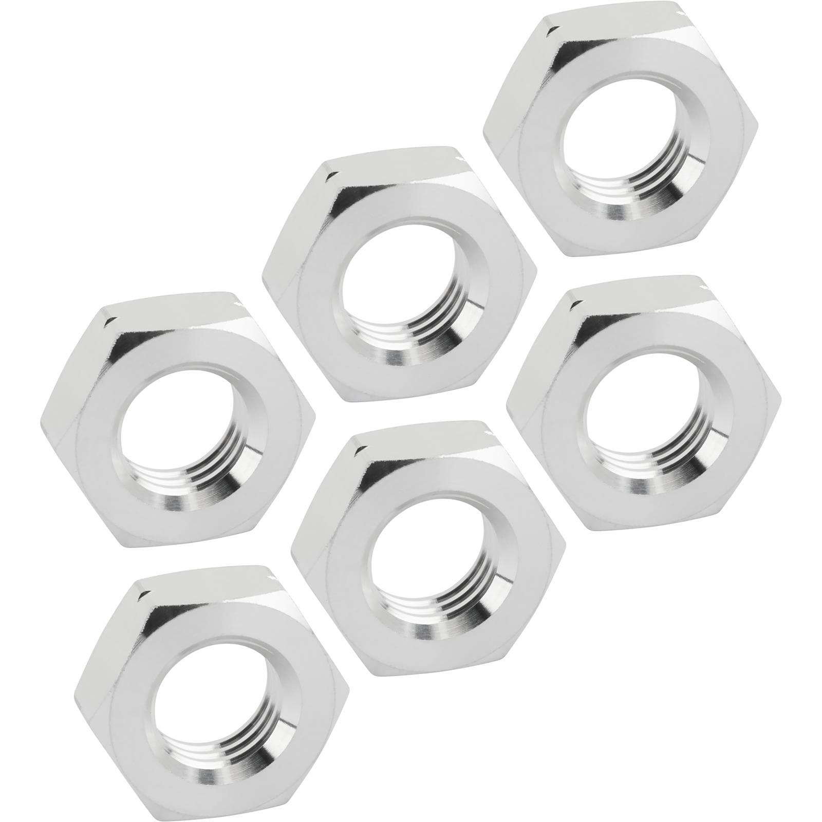 Aluminum Jam Nuts, 5/16-24 LH, Pack/6
