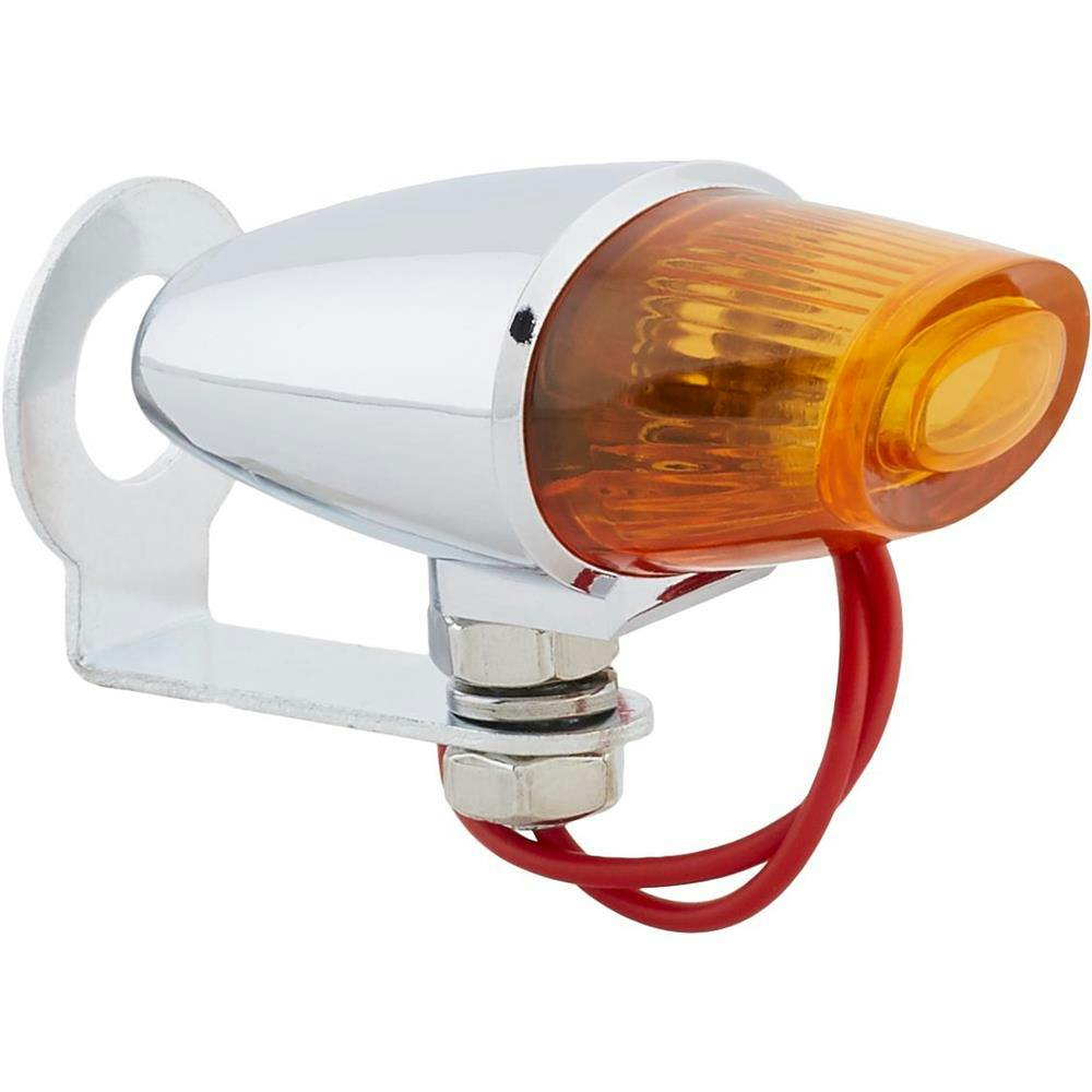 Oval Pony Light, Single Filament Bulb, Amber Lens