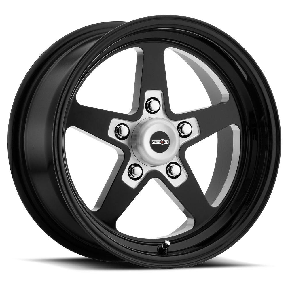 Vision 571-5461B-19 American Muscle 571 Sport Star II Wheel, 15X4