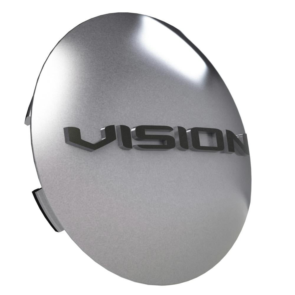 Vision Wheel C147HS 147 Daytona Wheel Center Cap, Hyper Silver