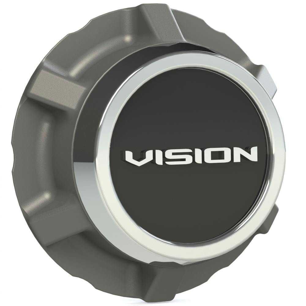 Vision Wheel C148SG-6V 148 Shift Series Wheel Center Cap, 3 Inch