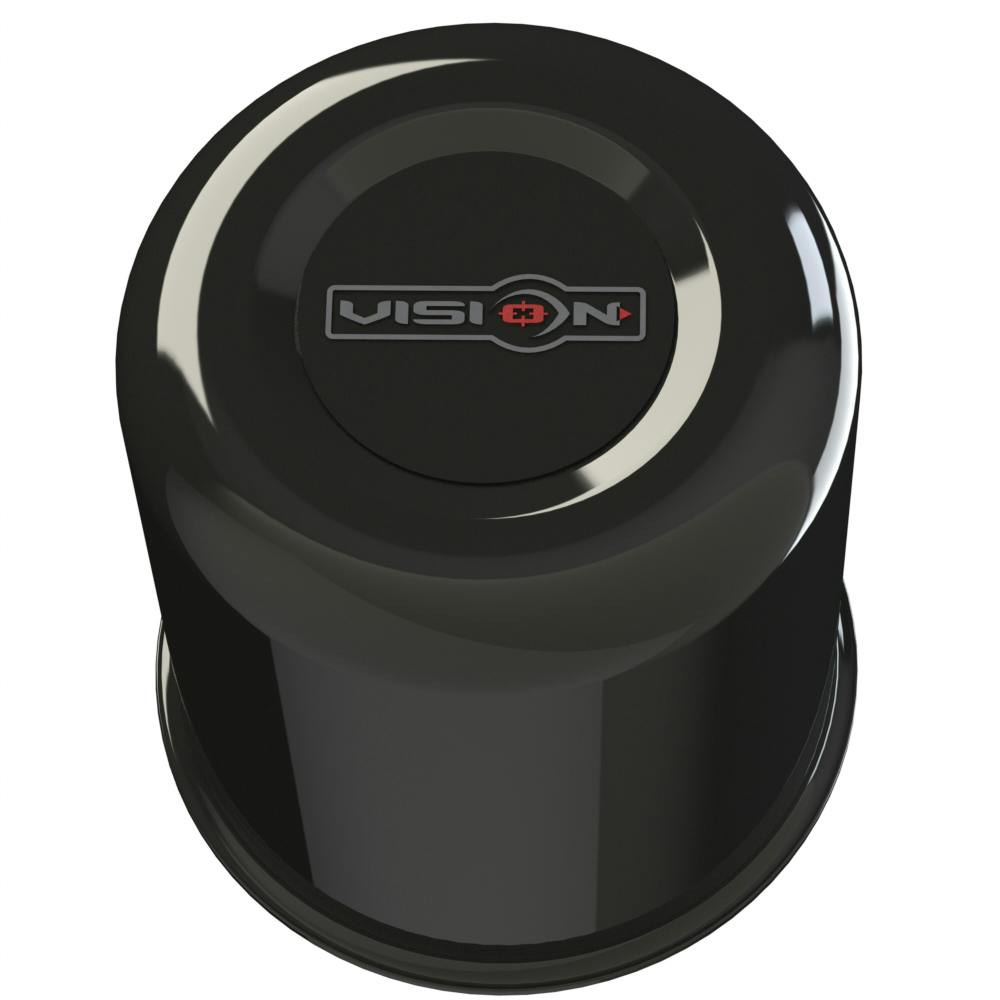 Vision Wheel C72LGB-V 521 Wheel Center Cap, Long, Gloss Black