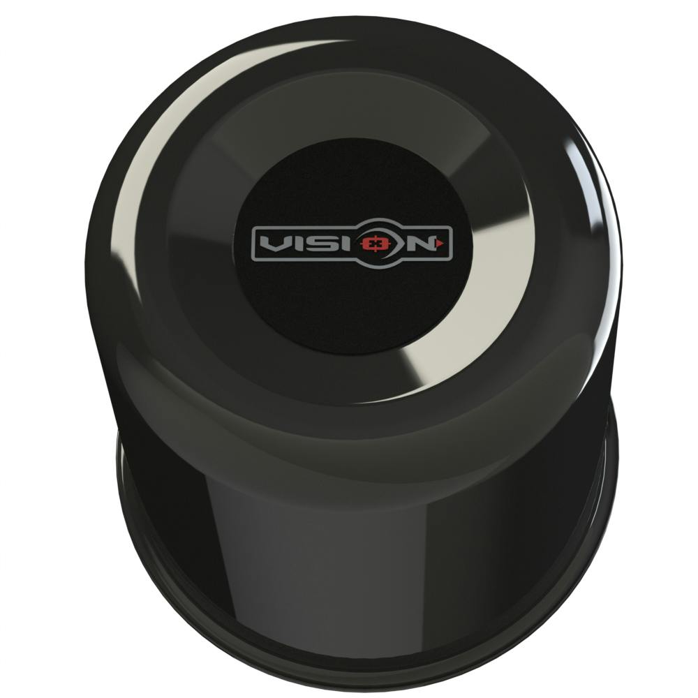 Vision Wheel C83LGB-V Wheel Center Cap, Gloss Black, 3.25 Inch