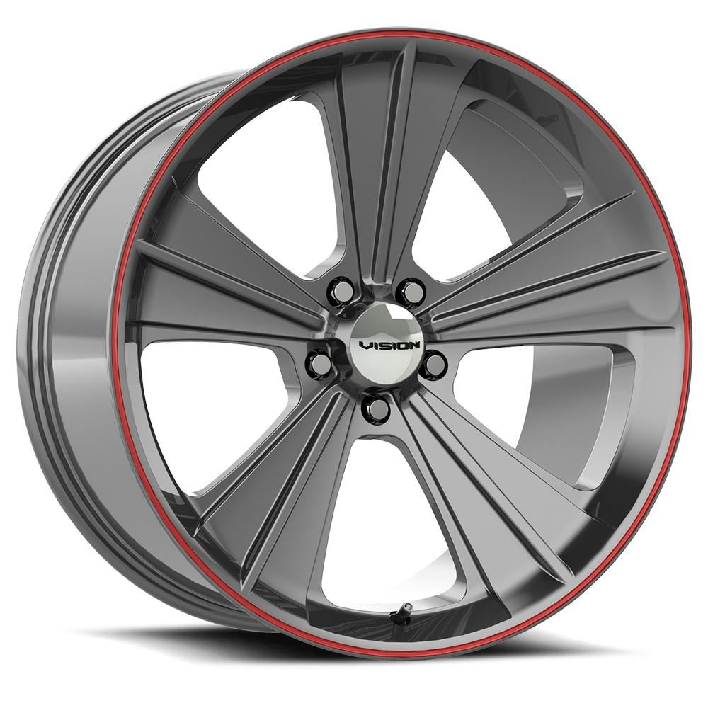 Vision V327-20165GMRL50 American Muscle V327 Missile Wheel, 20X11