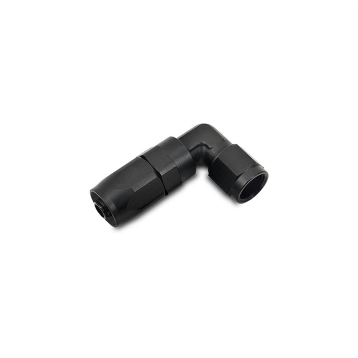 Vibrant Tight Radius 90 Deg Hose Fitting, Black, -6/-8/-10/-12AN