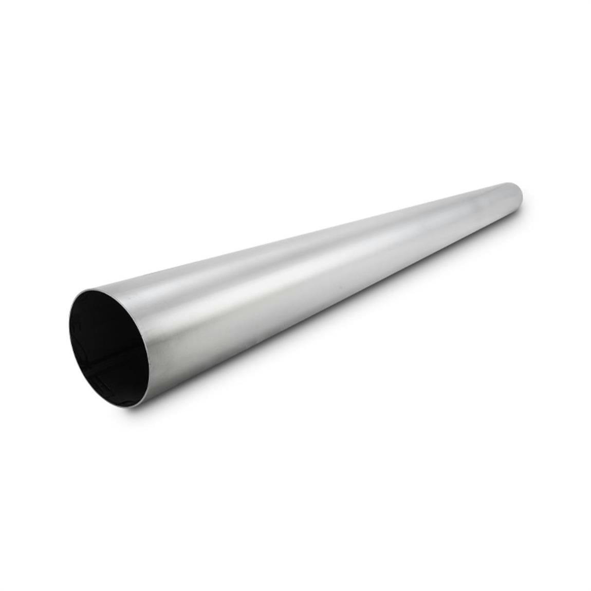 Vibrant 2644 Straight Round Exhaust Tubing, SS, 4 In OD, 5 Ft