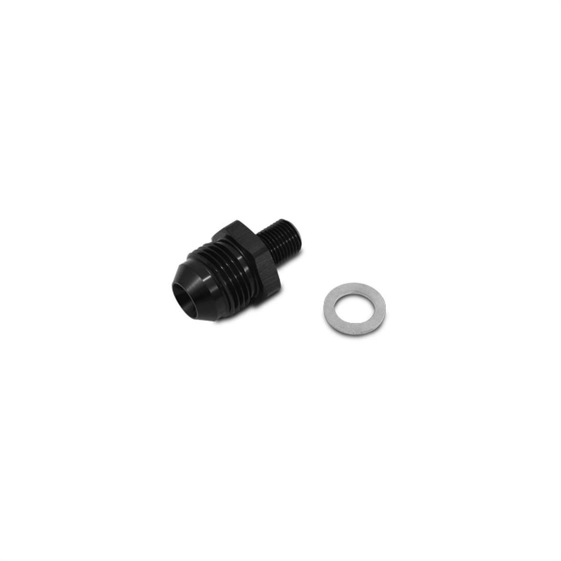 Vibrant 16612 Metric Adapter Fitting, Male -6 AN Flare To M10 x 1