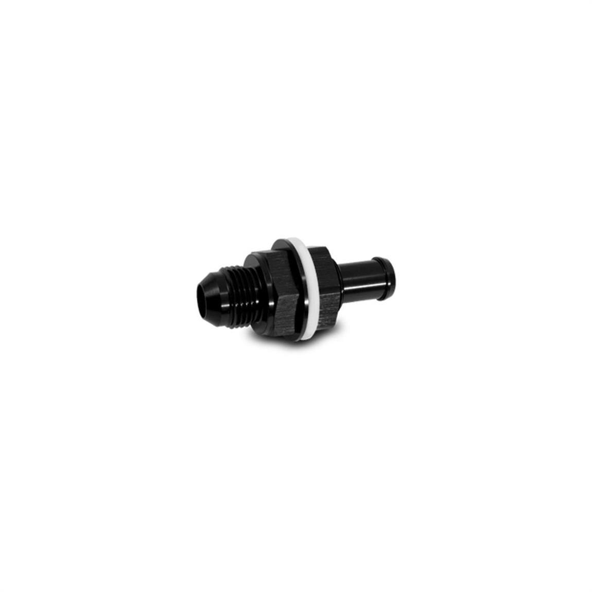 Vibrant 16905 Fuel Cell Bulkhead Adapter -6 AN Flare To 5/16 Barb