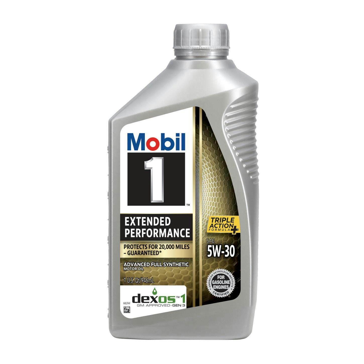 Mobil 1 Extended Performance Full Synthetic Motor Oil 5W-30, 1 Qt