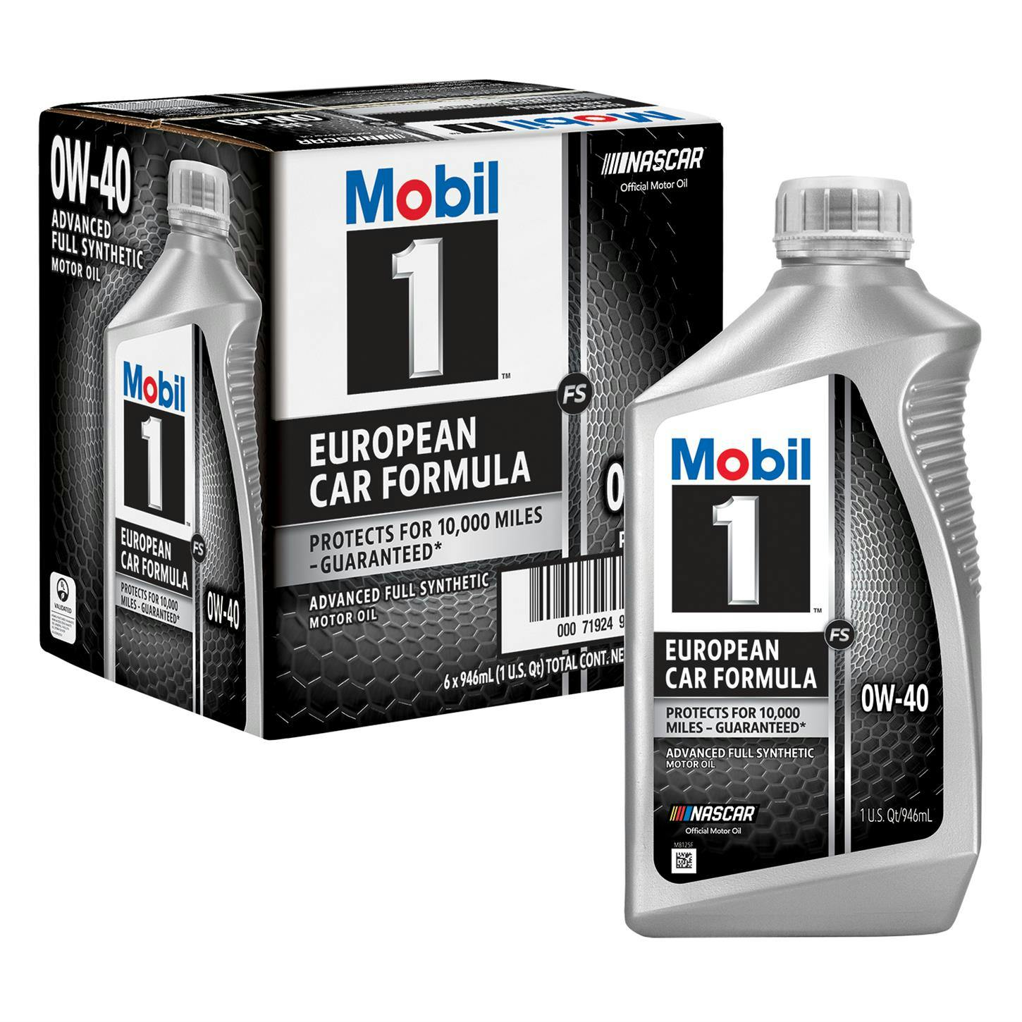 Mobil 1 FS European Car Formula Full Syn Oil 0W-40, 1 Qt, Case/6
