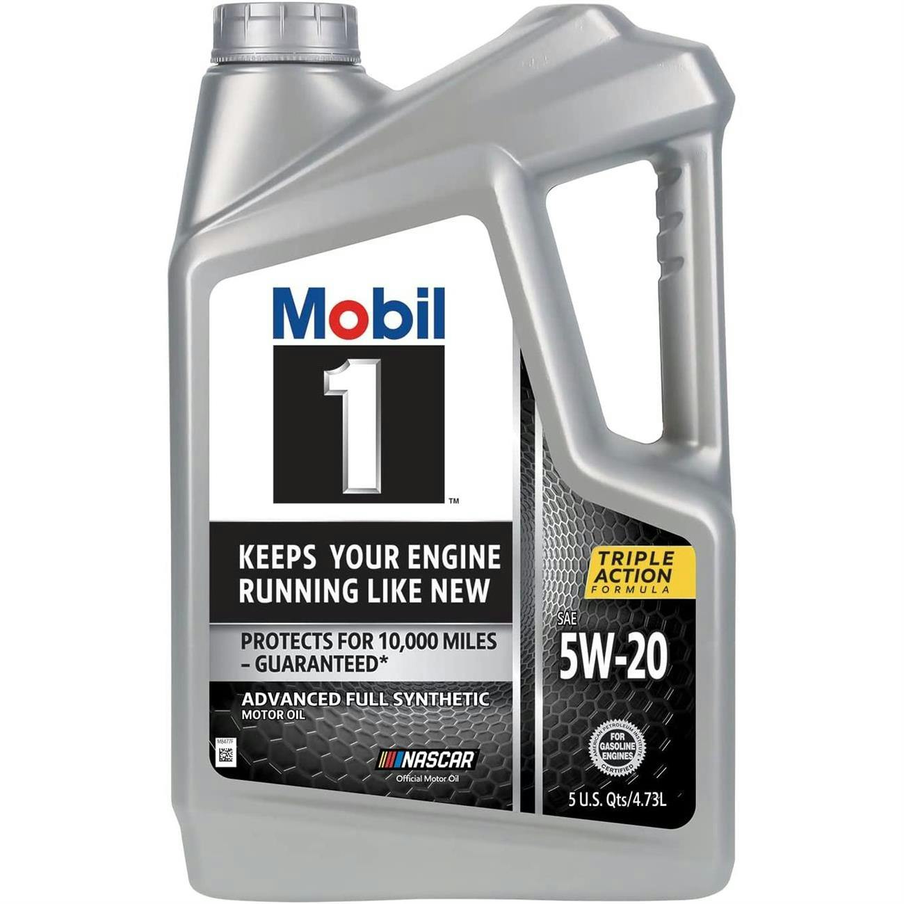 Mobil 1 120763  Advanced Full Synthetic 5W-20, 5 Quarts