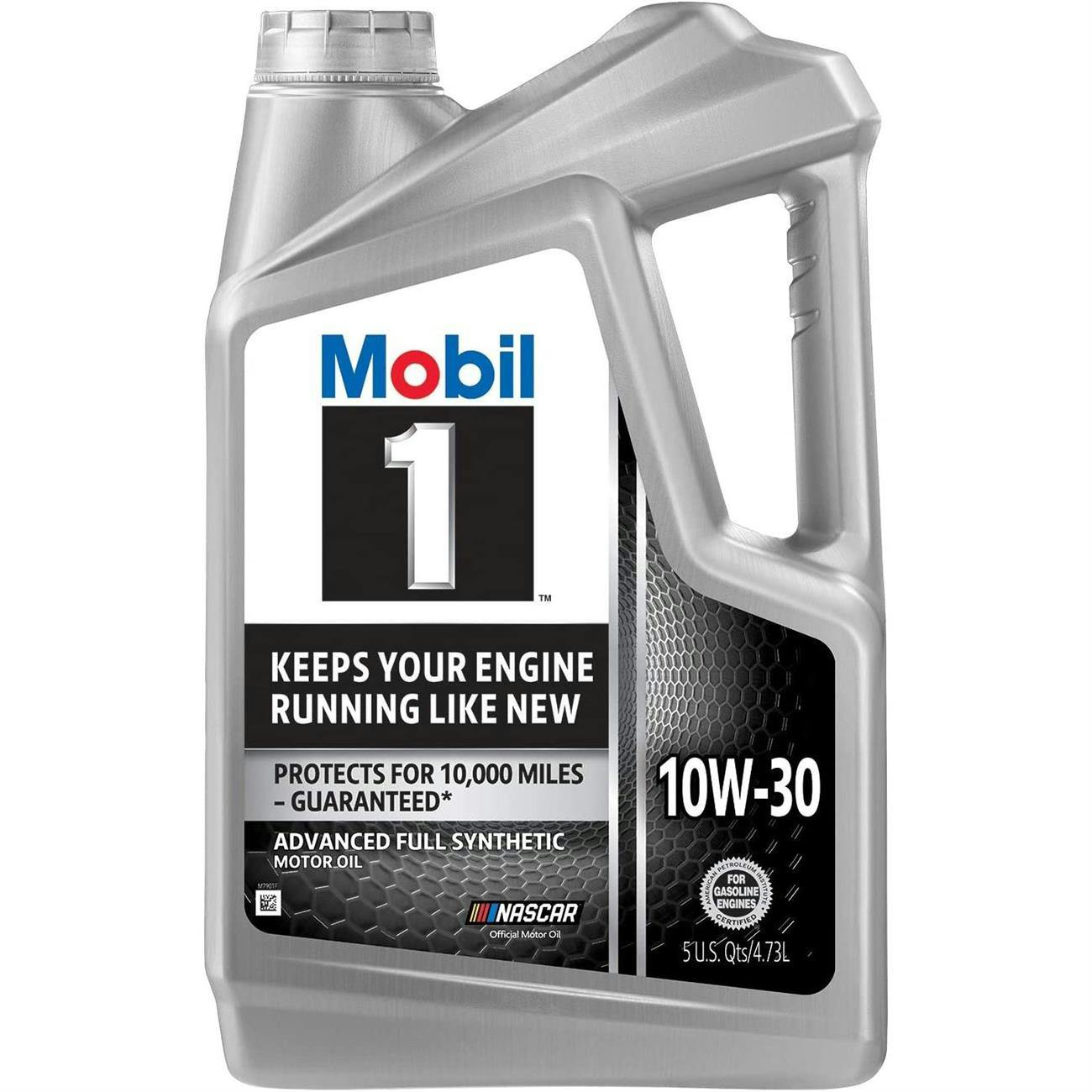 Mobil 1 122326 Advanced Full Synthetic Oil, 10W-30, 5 Quarts