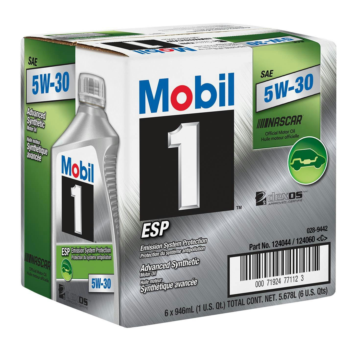 Mobil 1 ESP 5W30/AC Delco PF64 Filter Oil Change Kit, 6 Quart