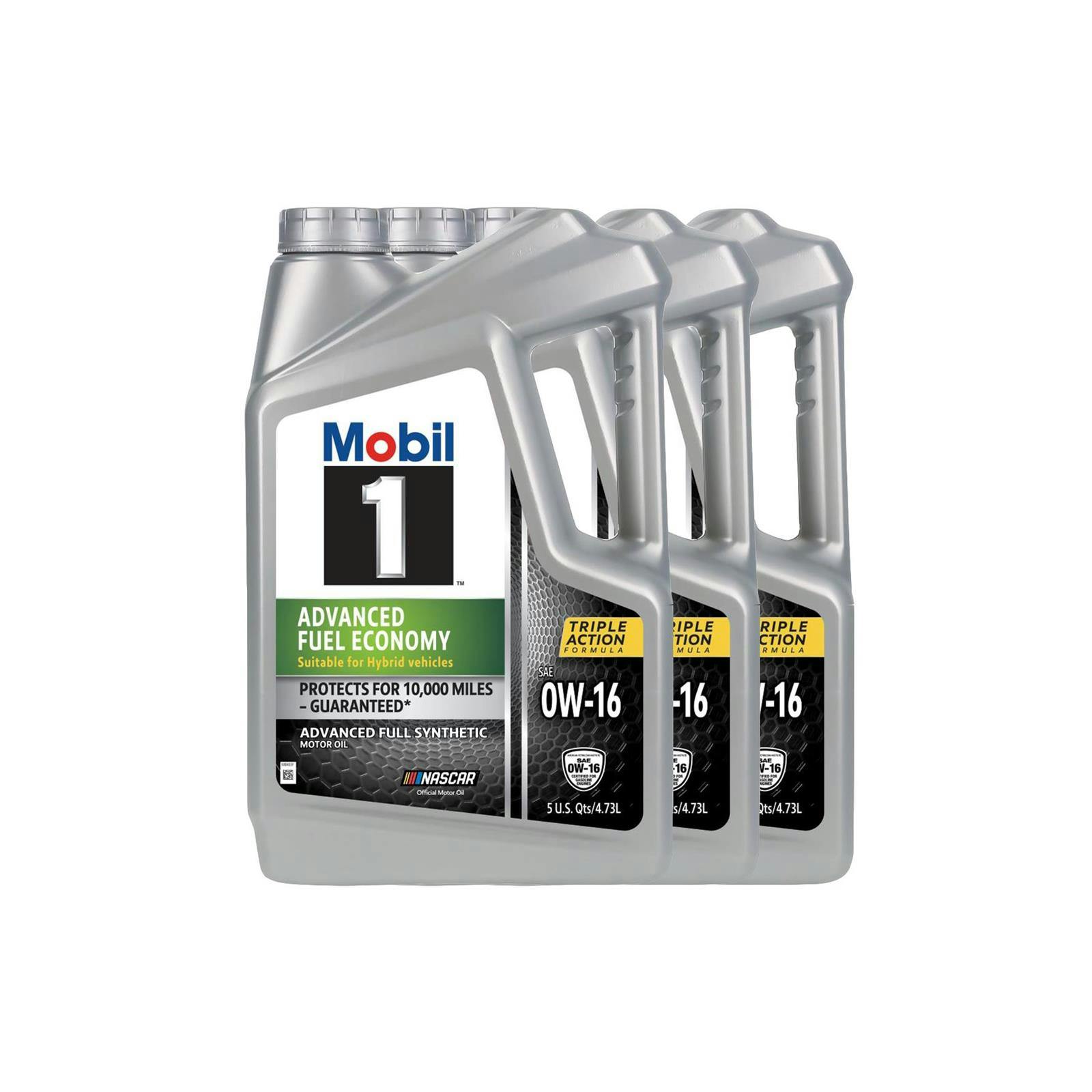 Mobil 1 124322 Advanced Fuel Economy Oil, 0W-16, 5 Qt, Case Of 3