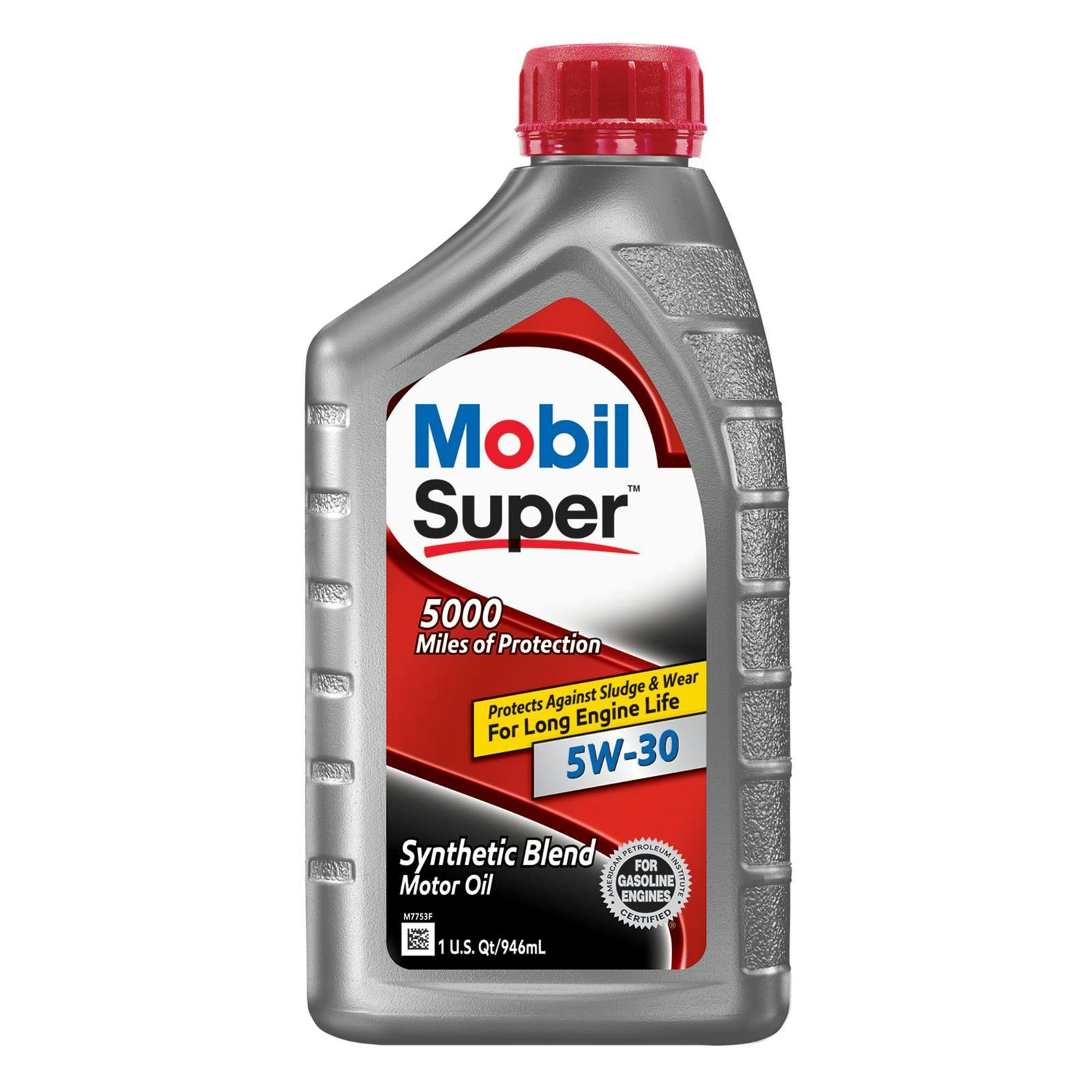 Mobil 1 124404 Super Synthetic Blend Motor Oil, 5W-30, 6 Quarts