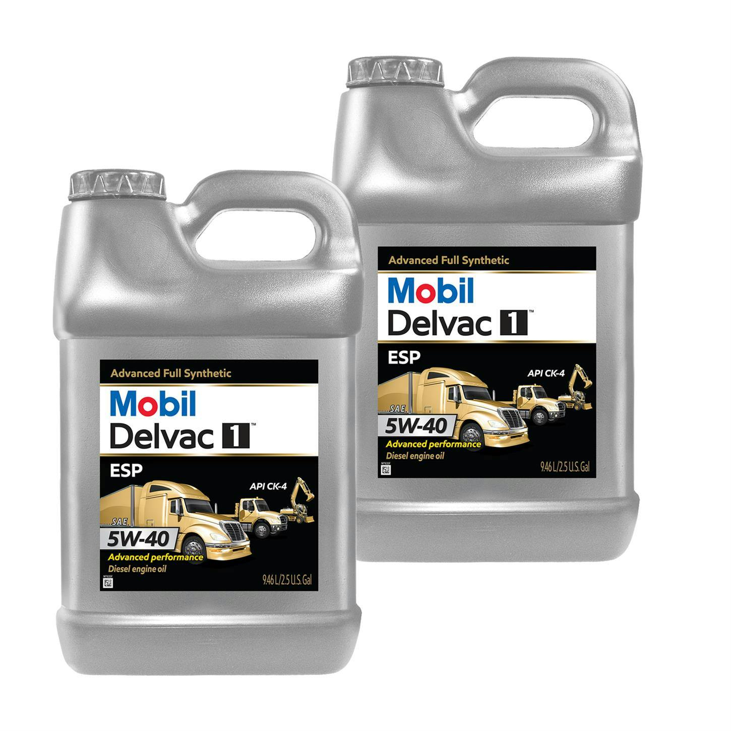 Mobil 1 125419 Delvac 1 ESP Motor Oil, 5W-40, 2.5 Gallon, Box/2