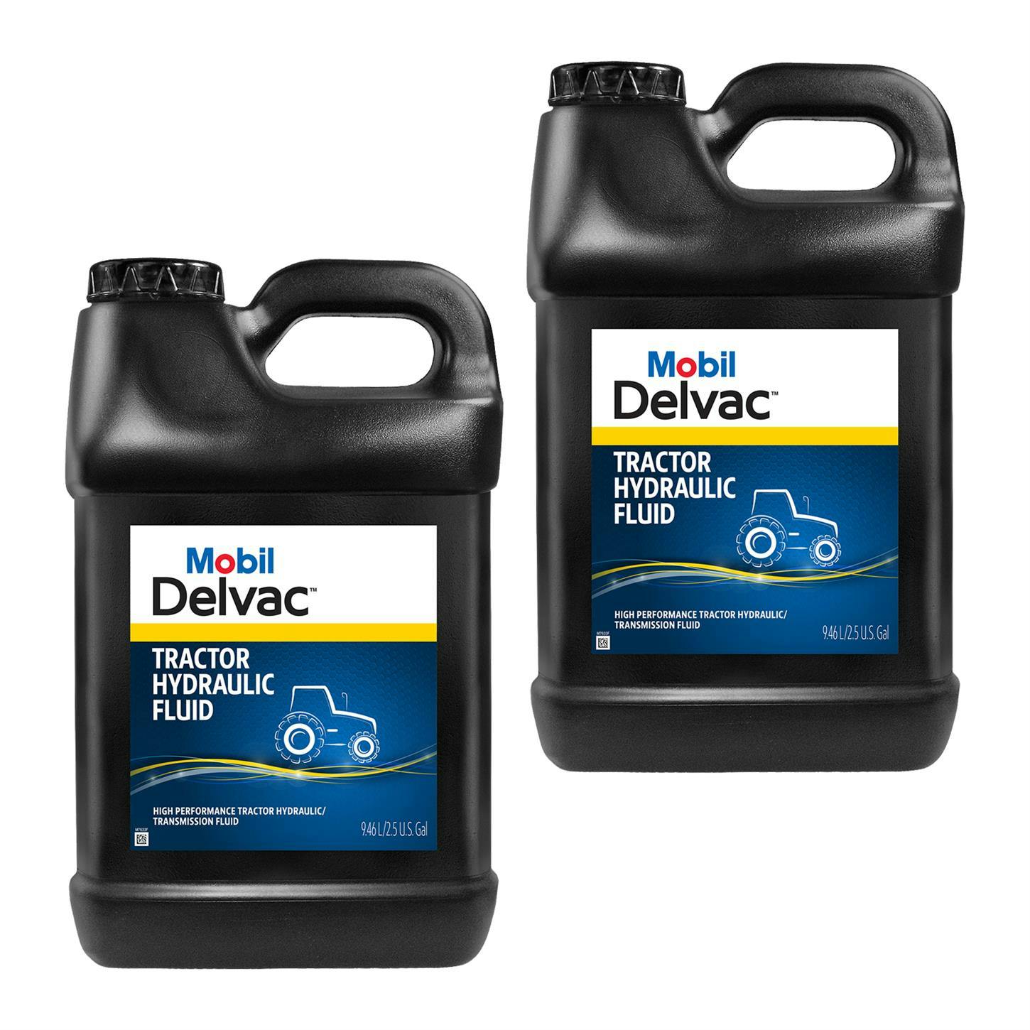 Mobil 1 125424 Delvac Tractor Hydraulic Fluid, 2.5 Gallon, Box/2